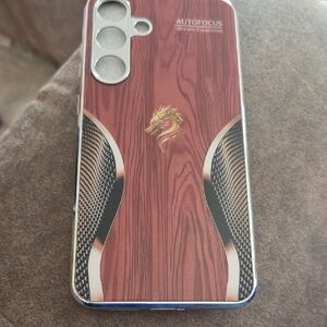 GALAXY S25 PLUS WOOD GRAIN LOOK GLOSS PHONE CASE